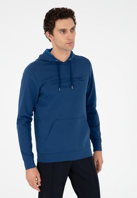 Mavi Regular Fit Kapüşonlu Sweatshirt