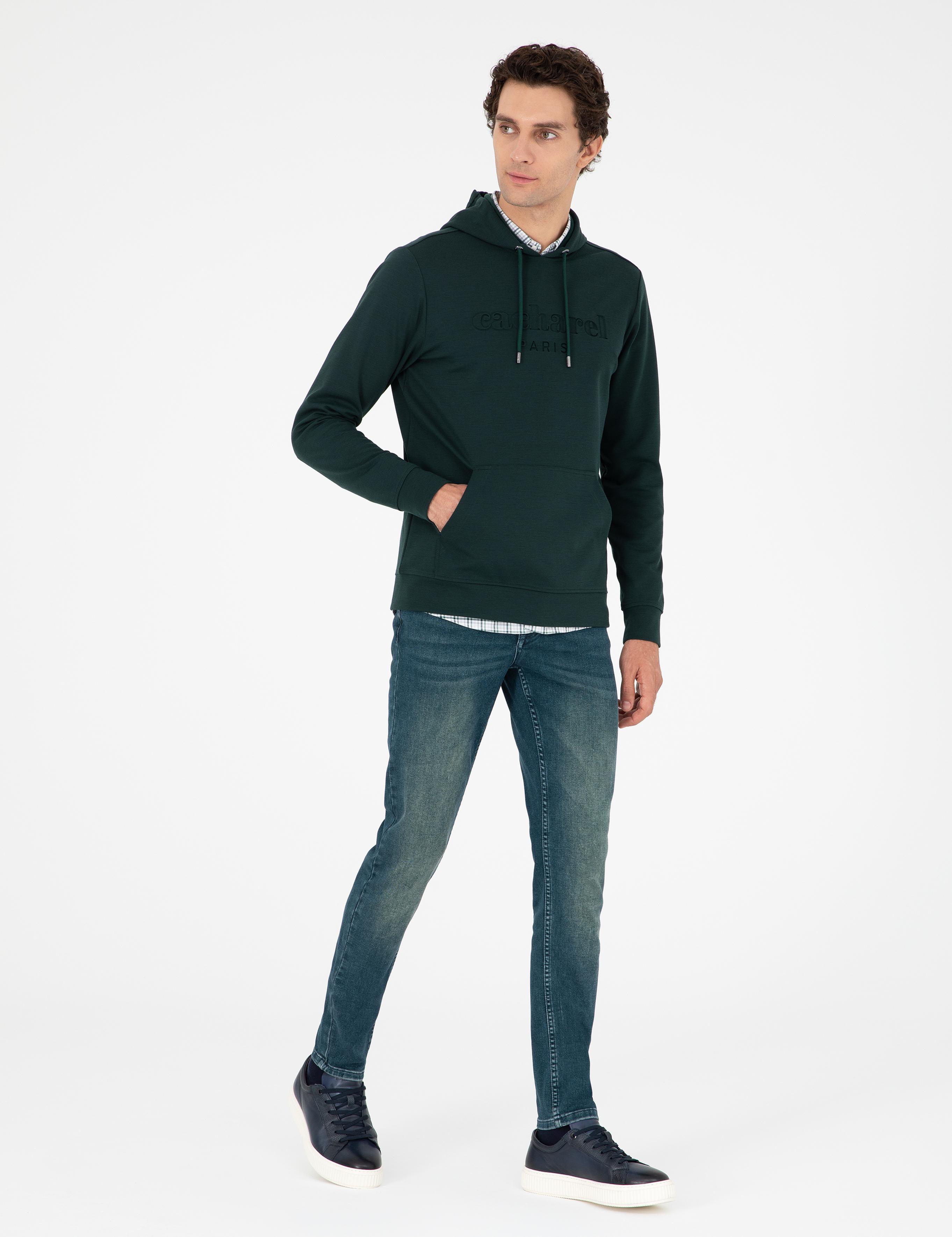 Zümrüt Regular Fit Kapüşonlu Sweatshirt - 50294024029