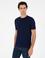 Lacivert Slim Fit Bisiklet Yaka Triko T-shirt
