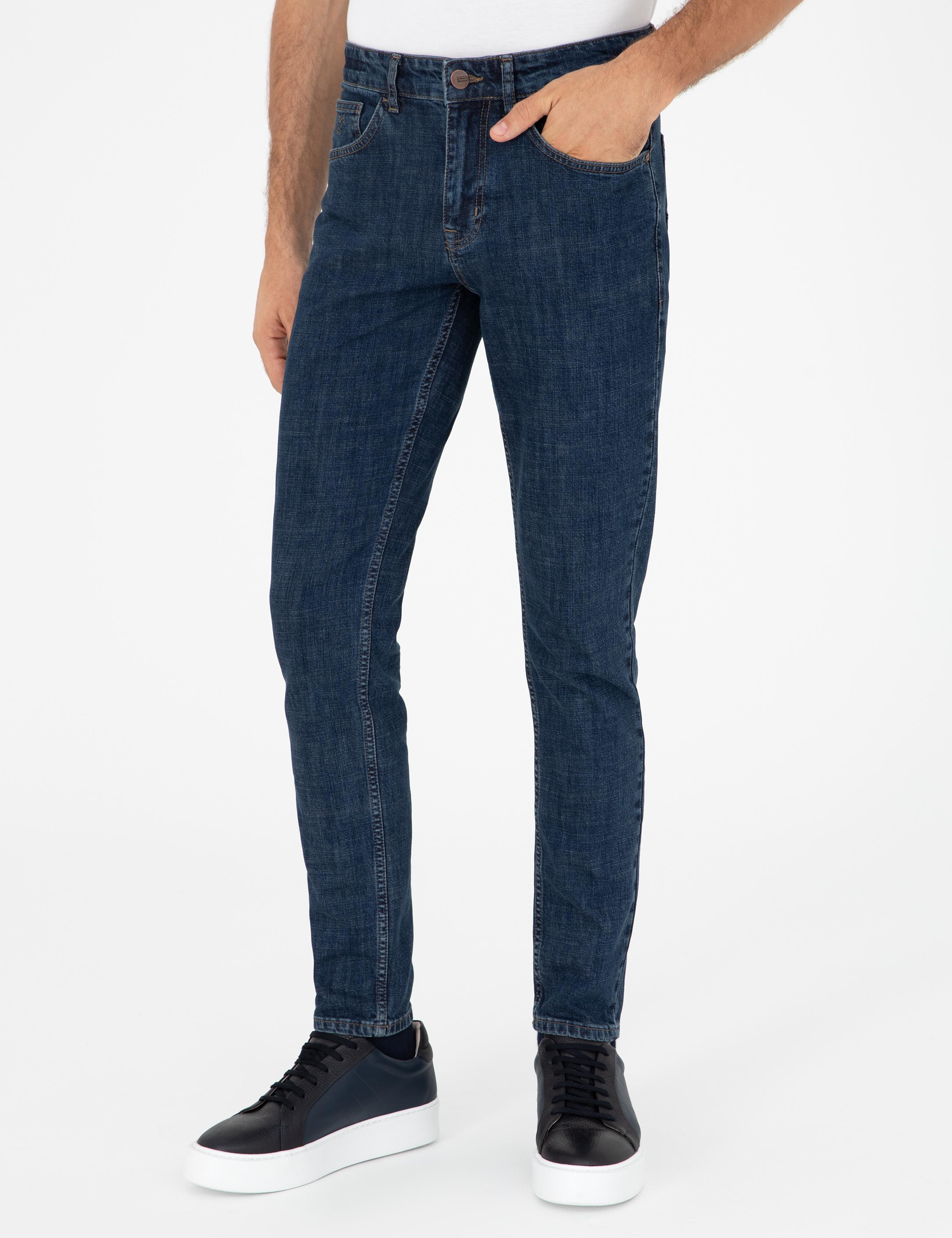Lacivert Slim Fit Pamuk Karışımlı Jean Pantolon - 50290506058