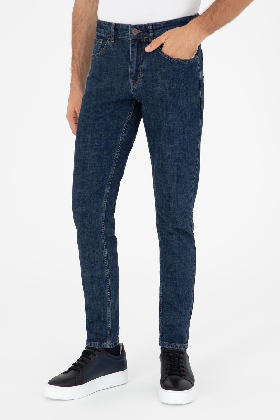 Lacivert Slim Fit Pamuk Karışımlı Jean Pantolon - 50290506058