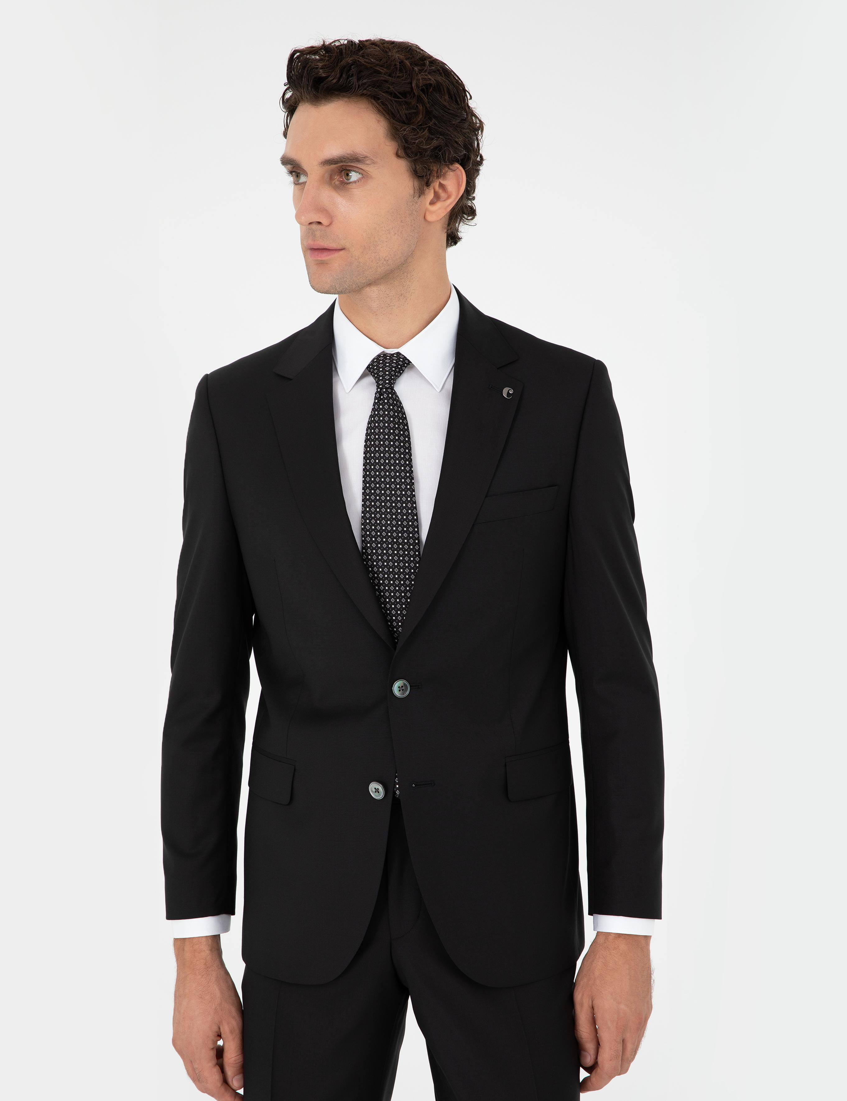 Siyah Slim Fit Takım Elbise - 50298106050