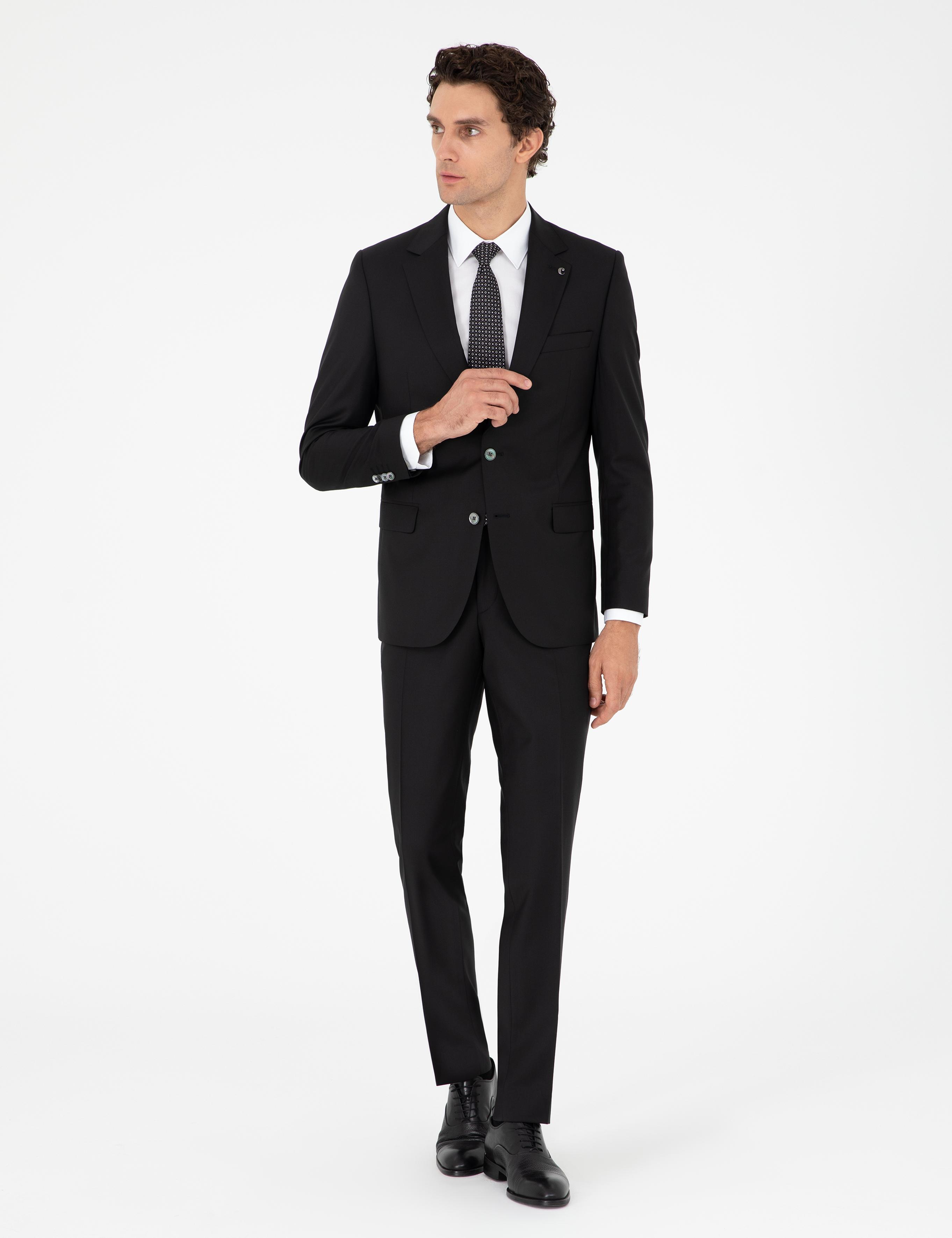 Siyah Slim Fit Takım Elbise - 50298106050