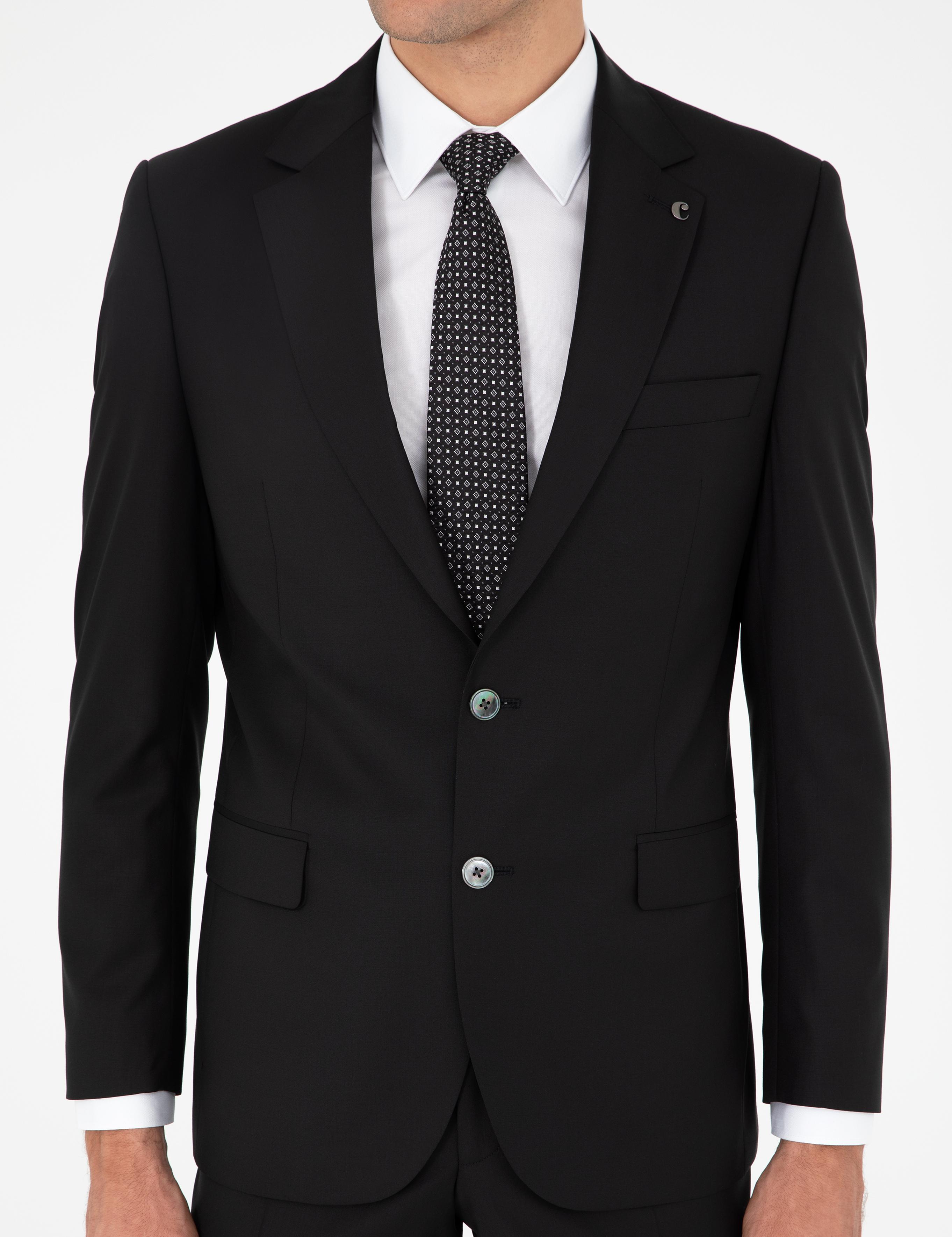 Siyah Slim Fit Takım Elbise - 50298106050