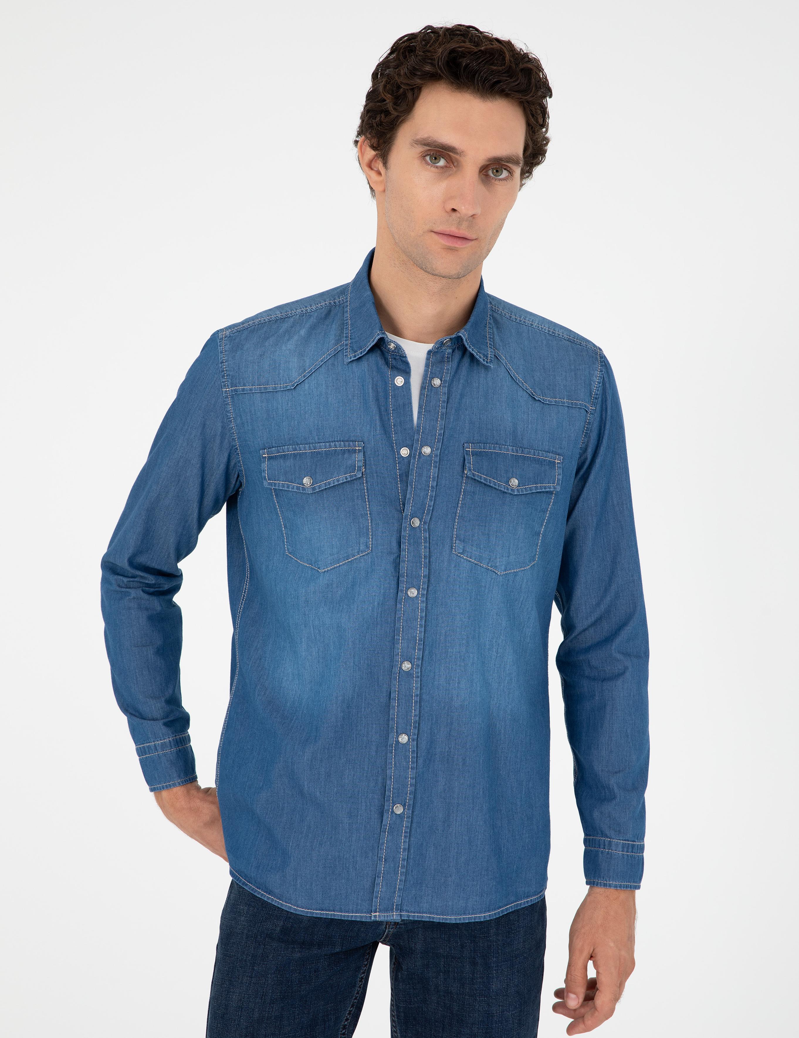Mavi Regular Fit Jean Gömlek - 50289346003