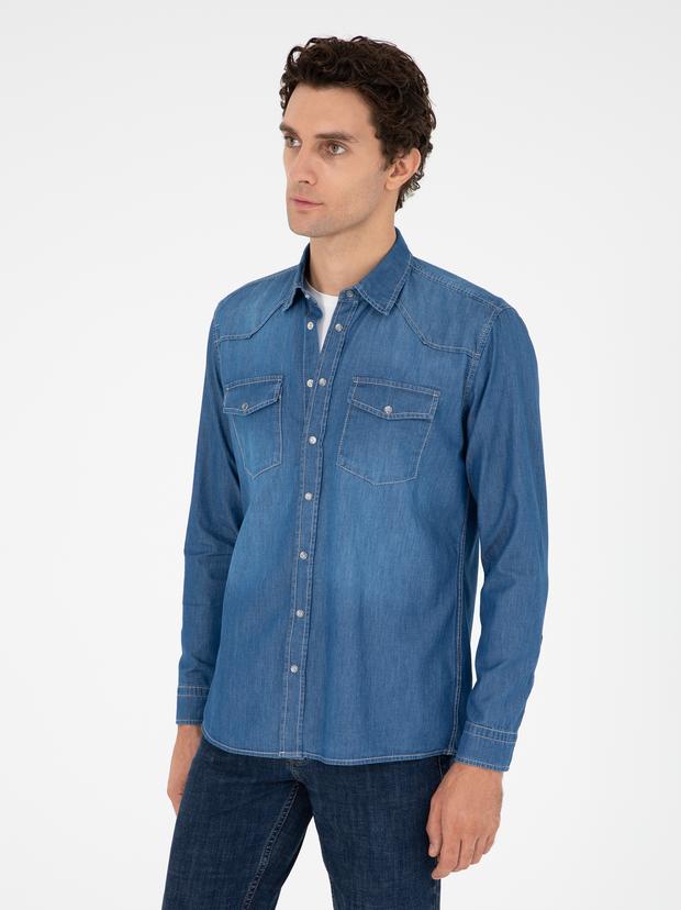Mavi Regular Fit Jean Gömlek