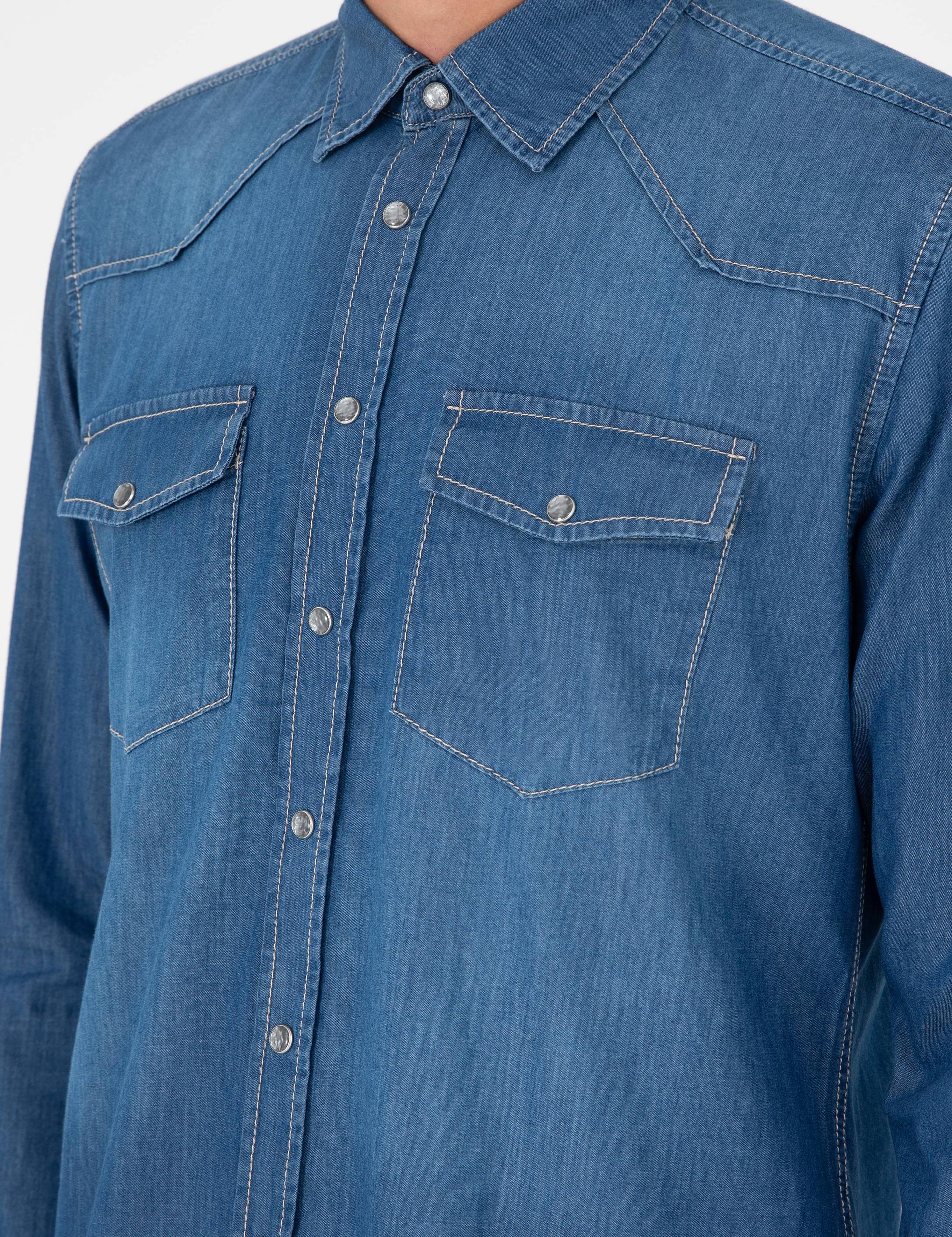 Mavi Regular Fit Jean Gömlek - 50289346003