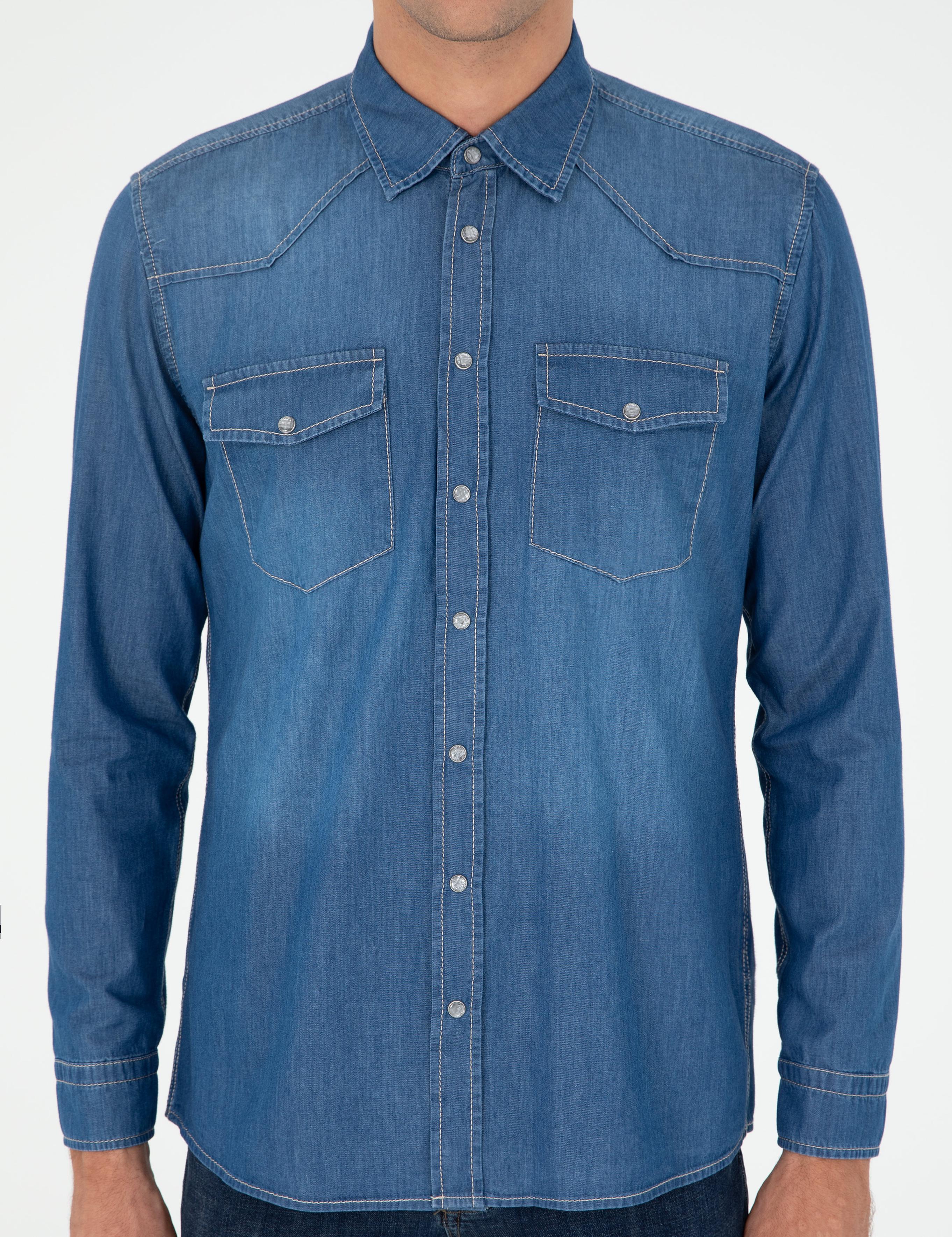 Mavi Regular Fit Jean Gömlek - 50289346003