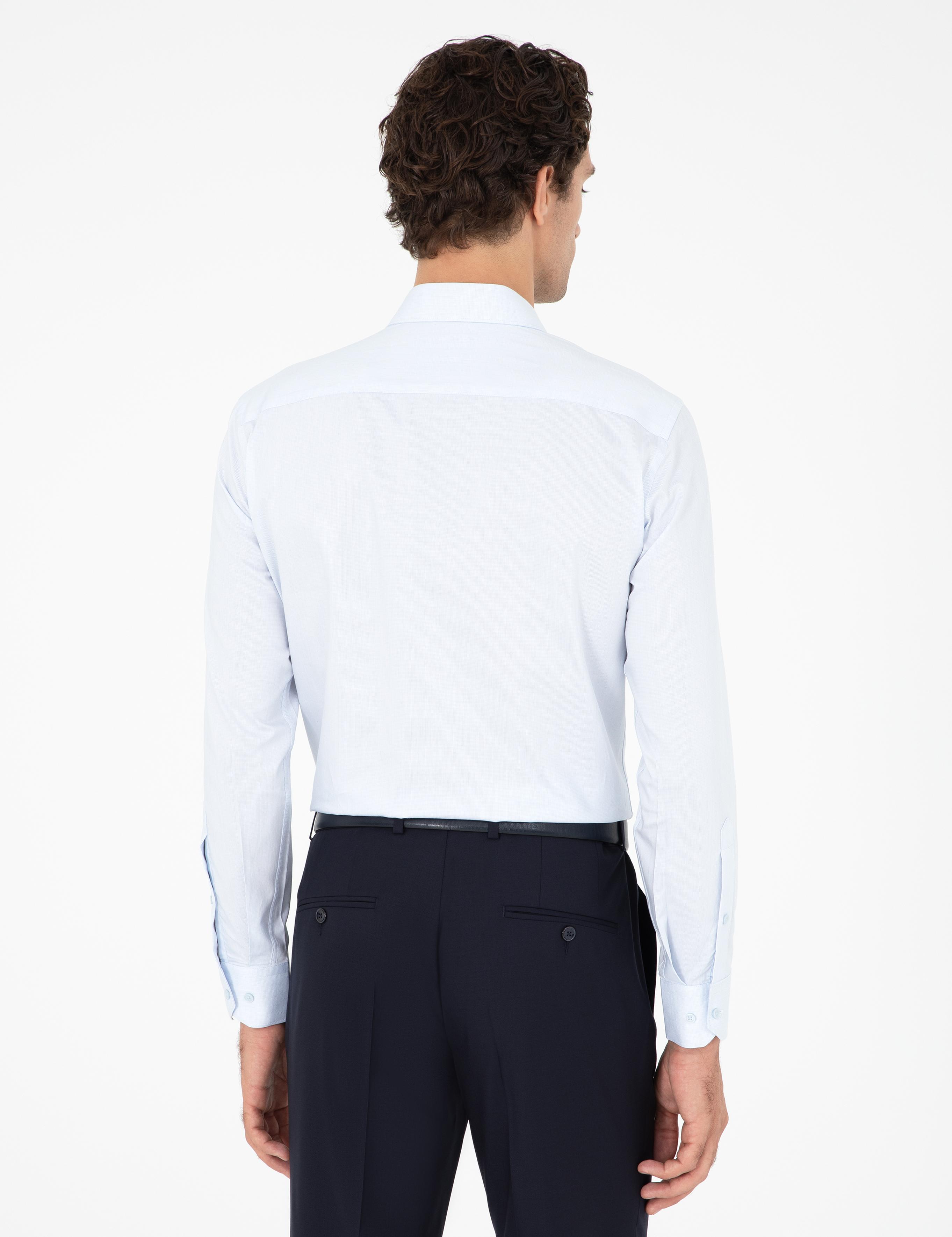 Açık Mavi Slim Fit Uzun Kollu Gömlek - 50303233008