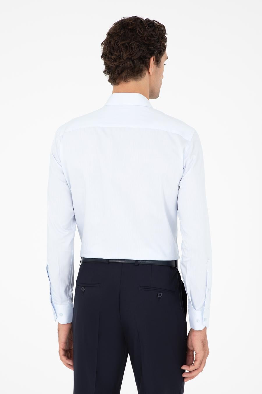 Açık Mavi Slim Fit Uzun Kollu Gömlek - 50303233008