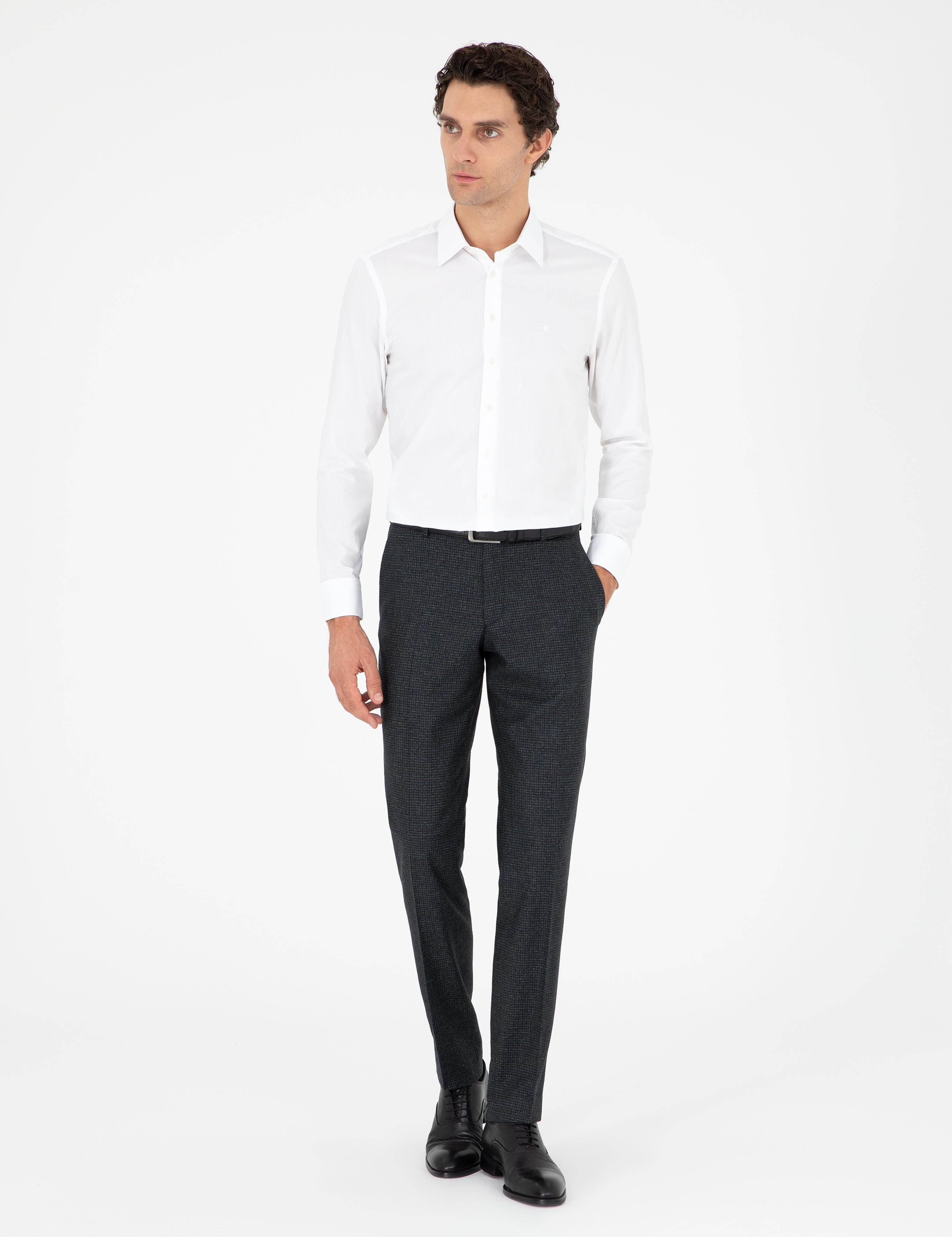 Beyaz Slim Fit %100 Pamuk Gömlek - 50303006004