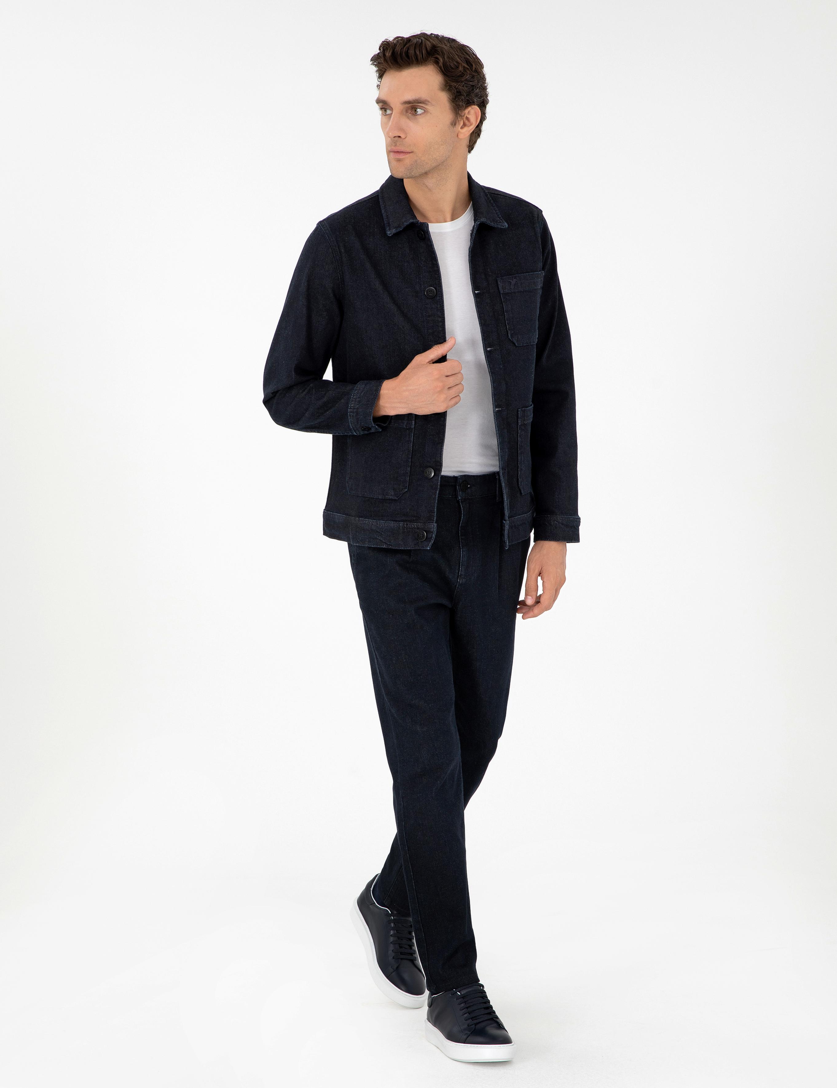 Koyu Lacivert Carrot Fit Jean Pantolon - 50290517072