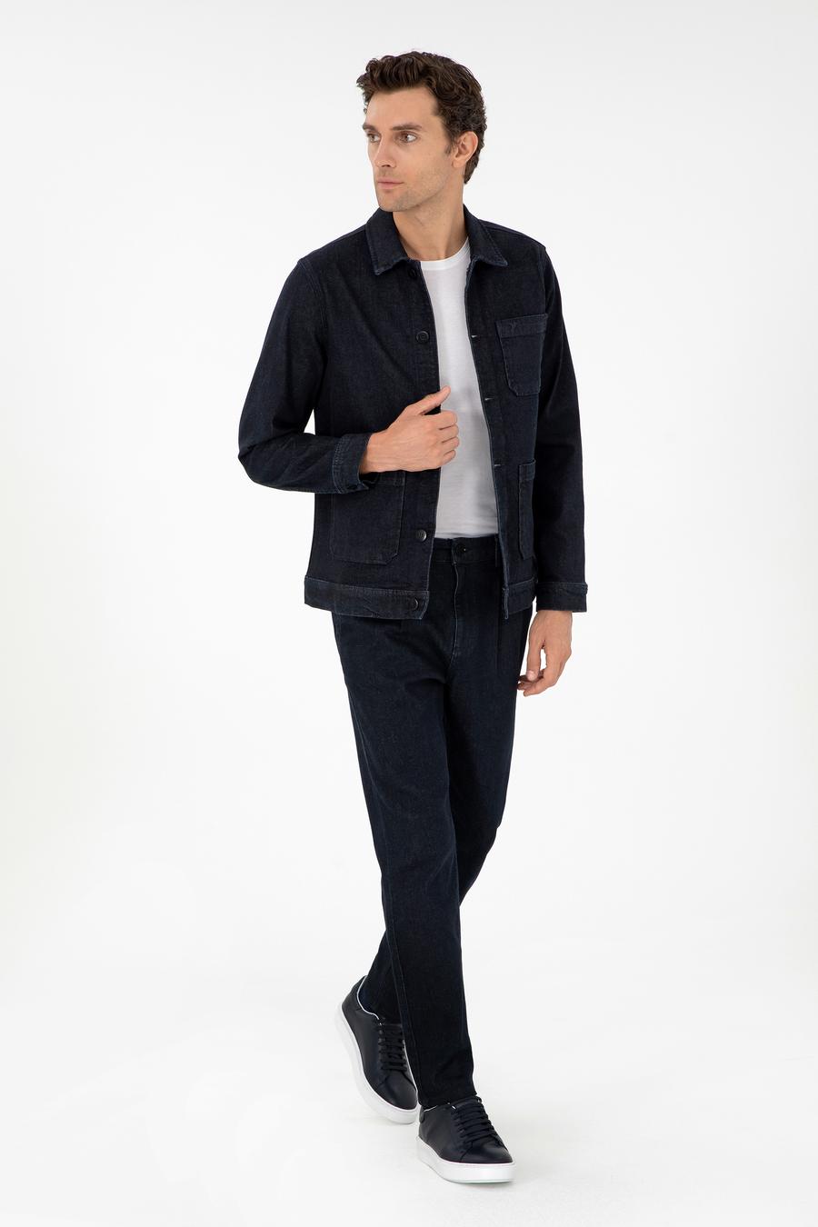 Koyu Lacivert Carrot Fit Jean Pantolon - 50290517072