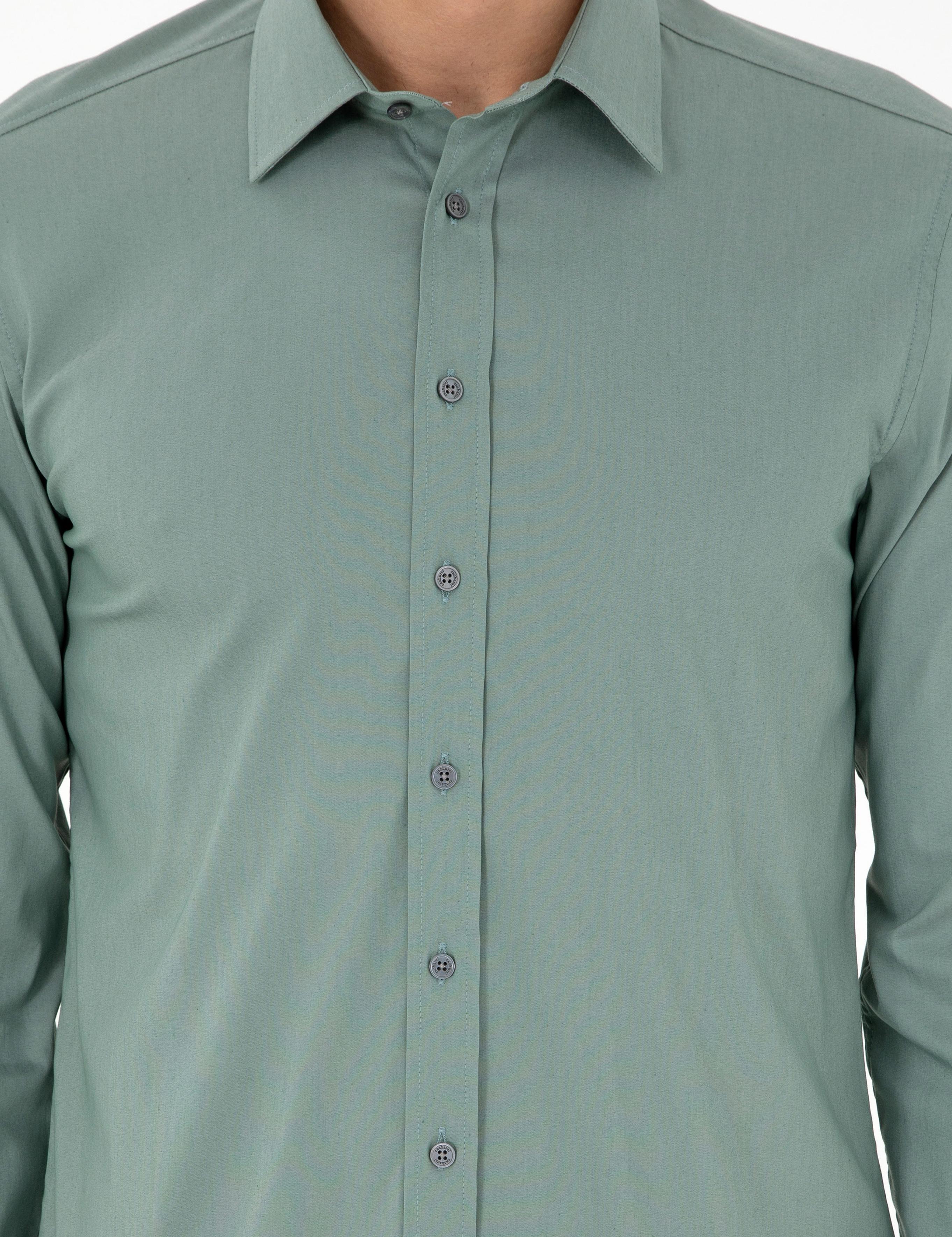Mint Slim Fit Uzun Kollu Gömlek - 50284433071