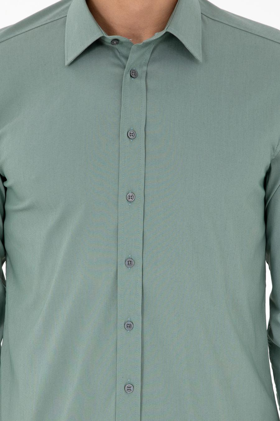 Mint Slim Fit Uzun Kollu Gömlek - 50284433071