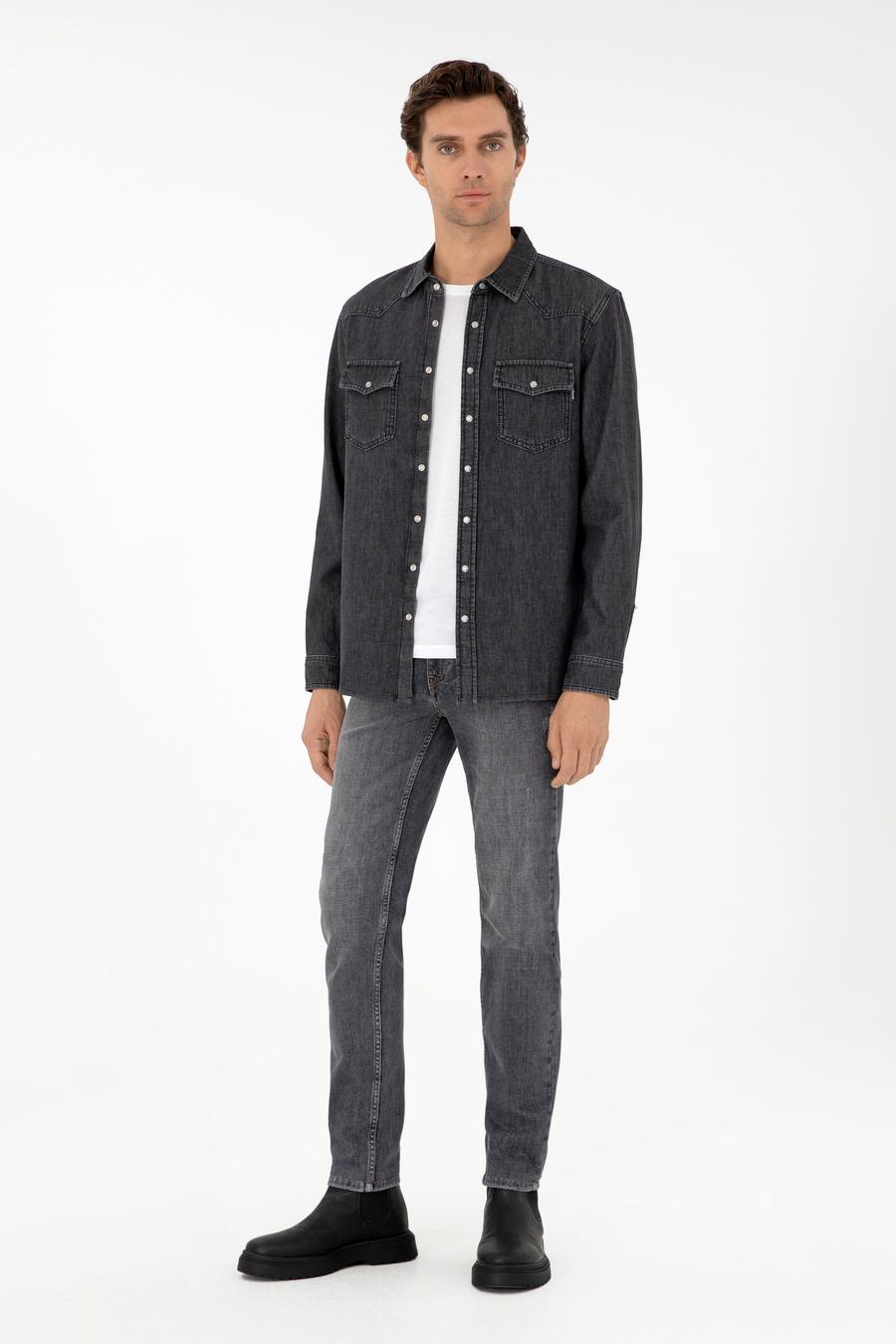 Antrasit Slim Fit Jean Pantolon - 50290520058
