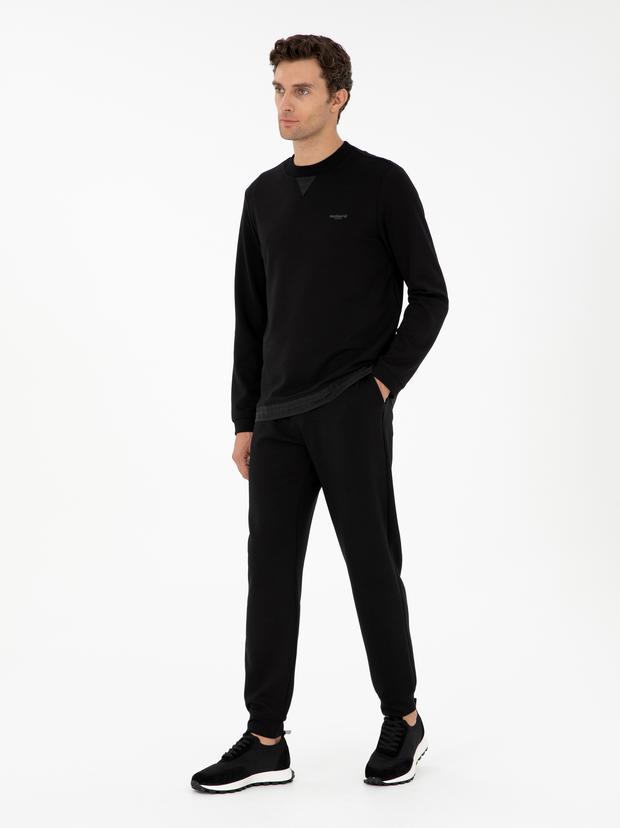 Siyah Regular Fit Eşofman Altı