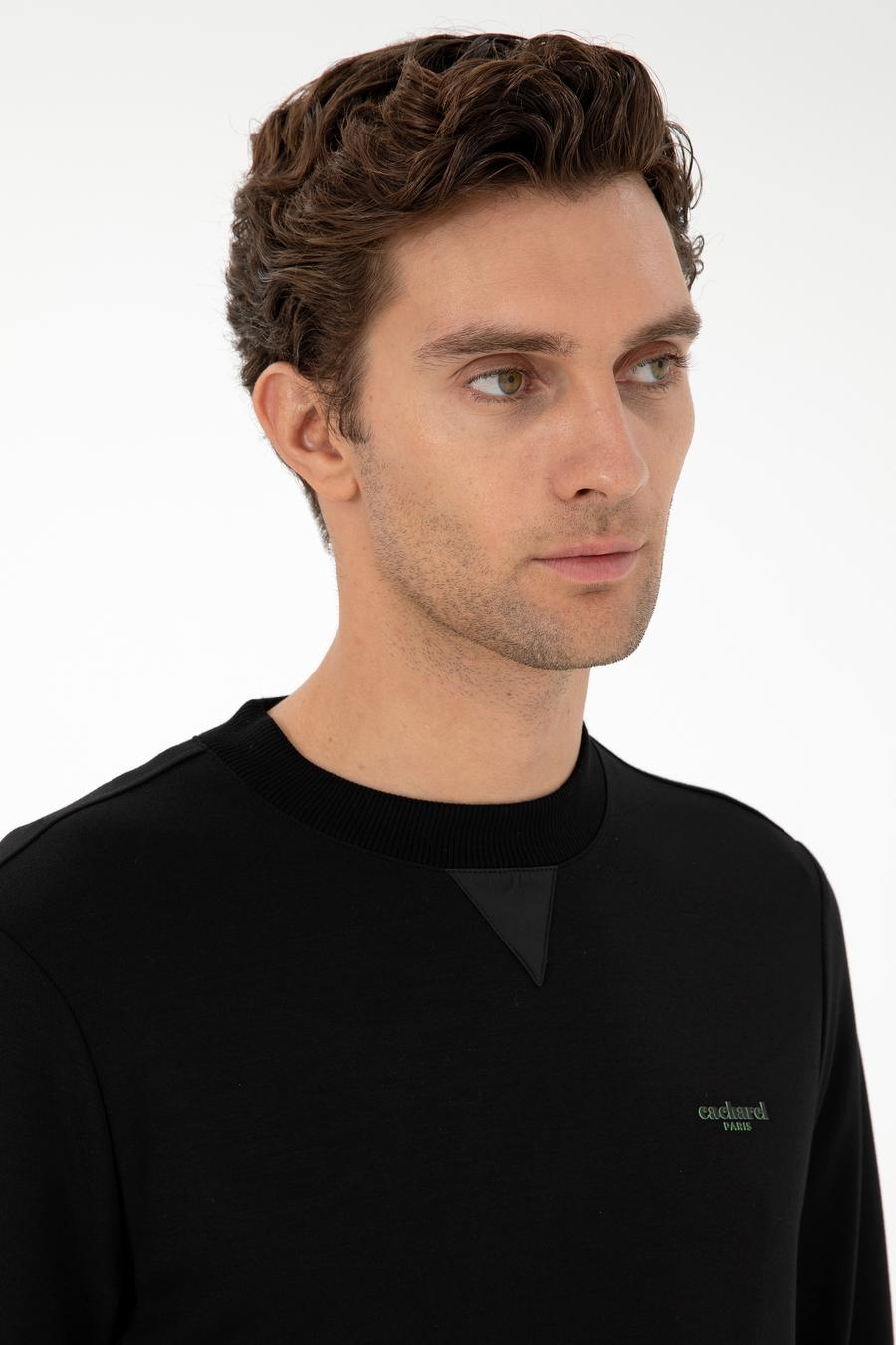 Siyah Regular Fit Sweatshirt - 50292495004