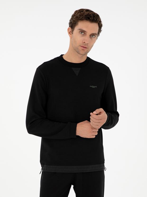 Siyah Regular Fit Sweatshirt