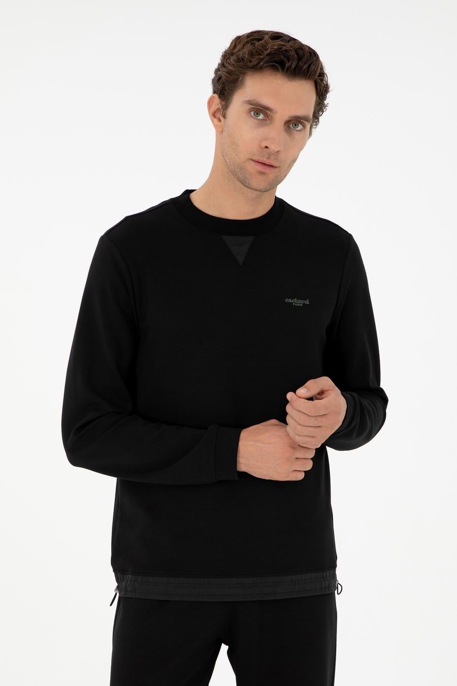 Siyah Regular Fit Sweatshirt - 50292495004
