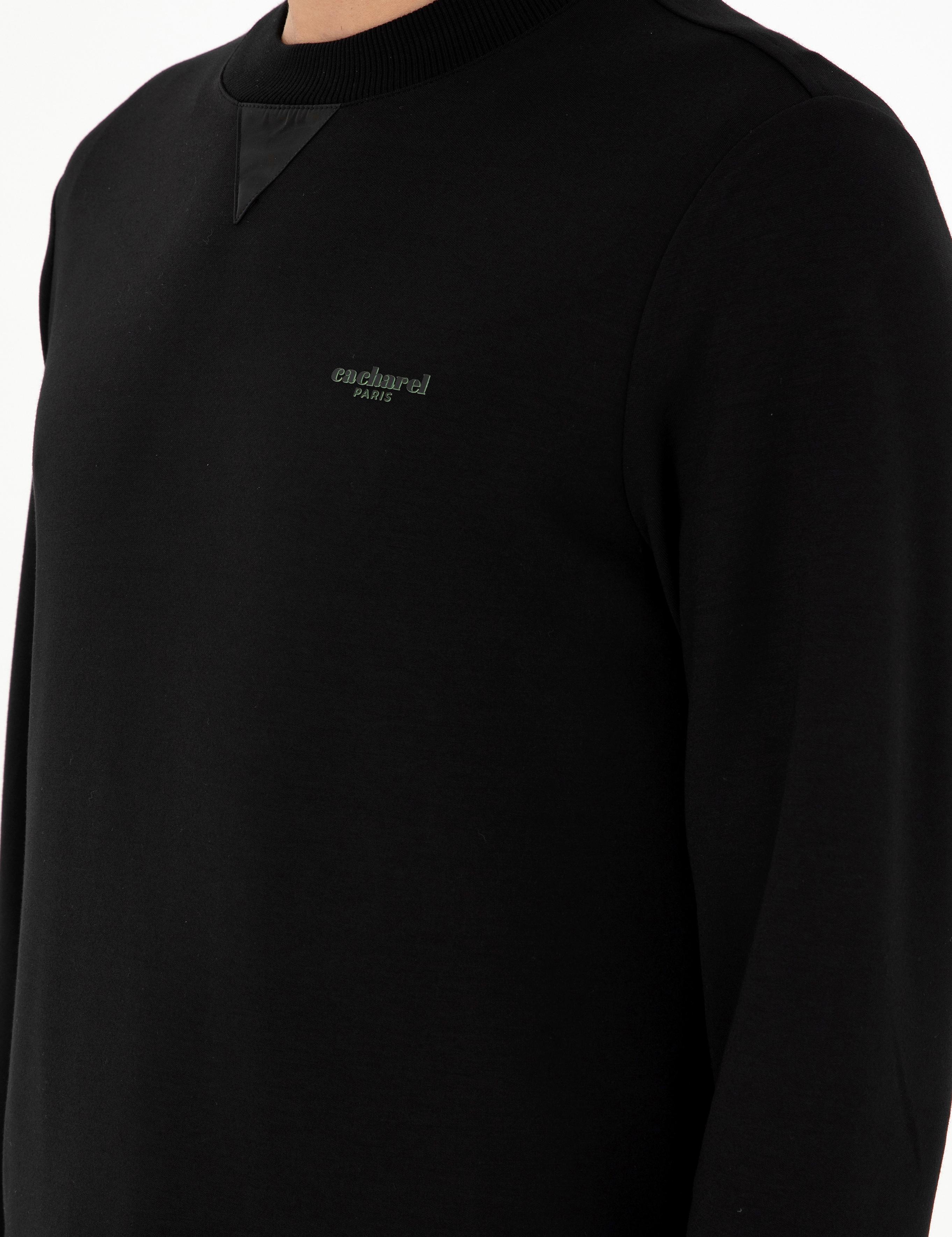 Siyah Regular Fit Sweatshirt - 50292495004