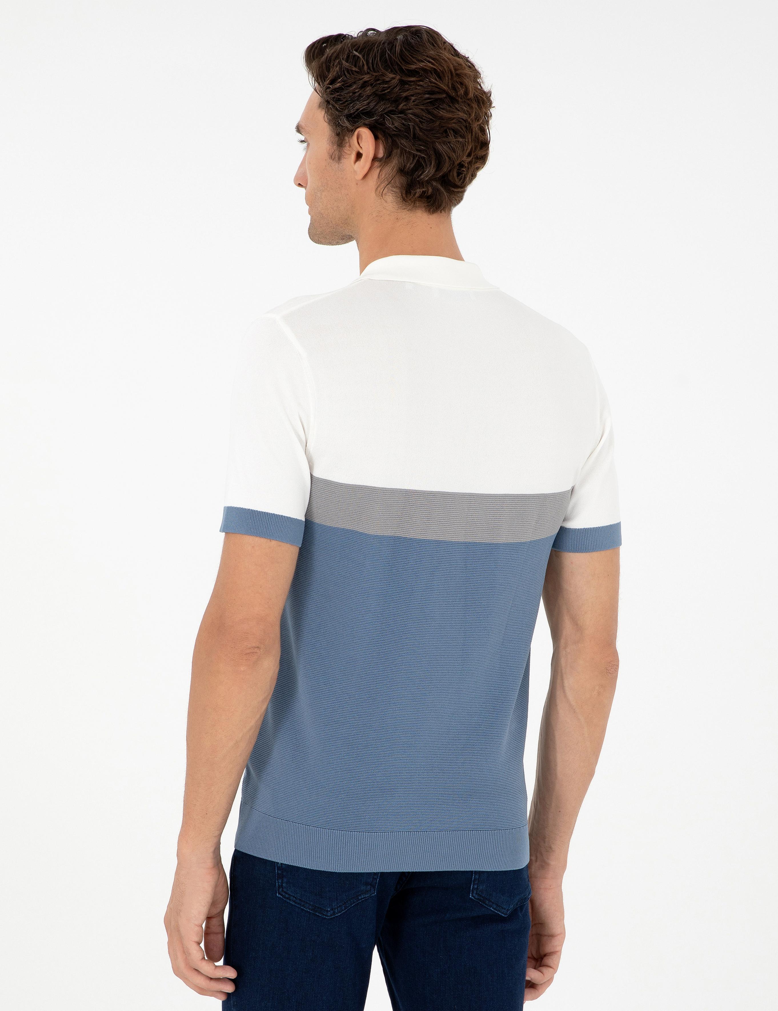 Mavi Slim Fit Polo Yaka Keten Karışımlı Triko T-shirt - 50293243002