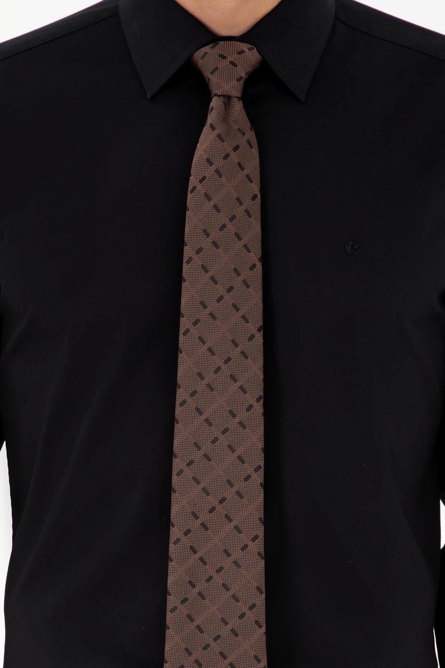 Siyah Slim Fit Uzun Kollu Gömlek - 50270157035