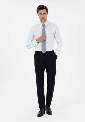 Koyu Lacivert Slim Fit Kumaş Pantolon