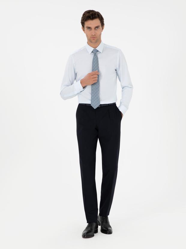 Koyu Lacivert Slim Fit Kumaş Pantolon