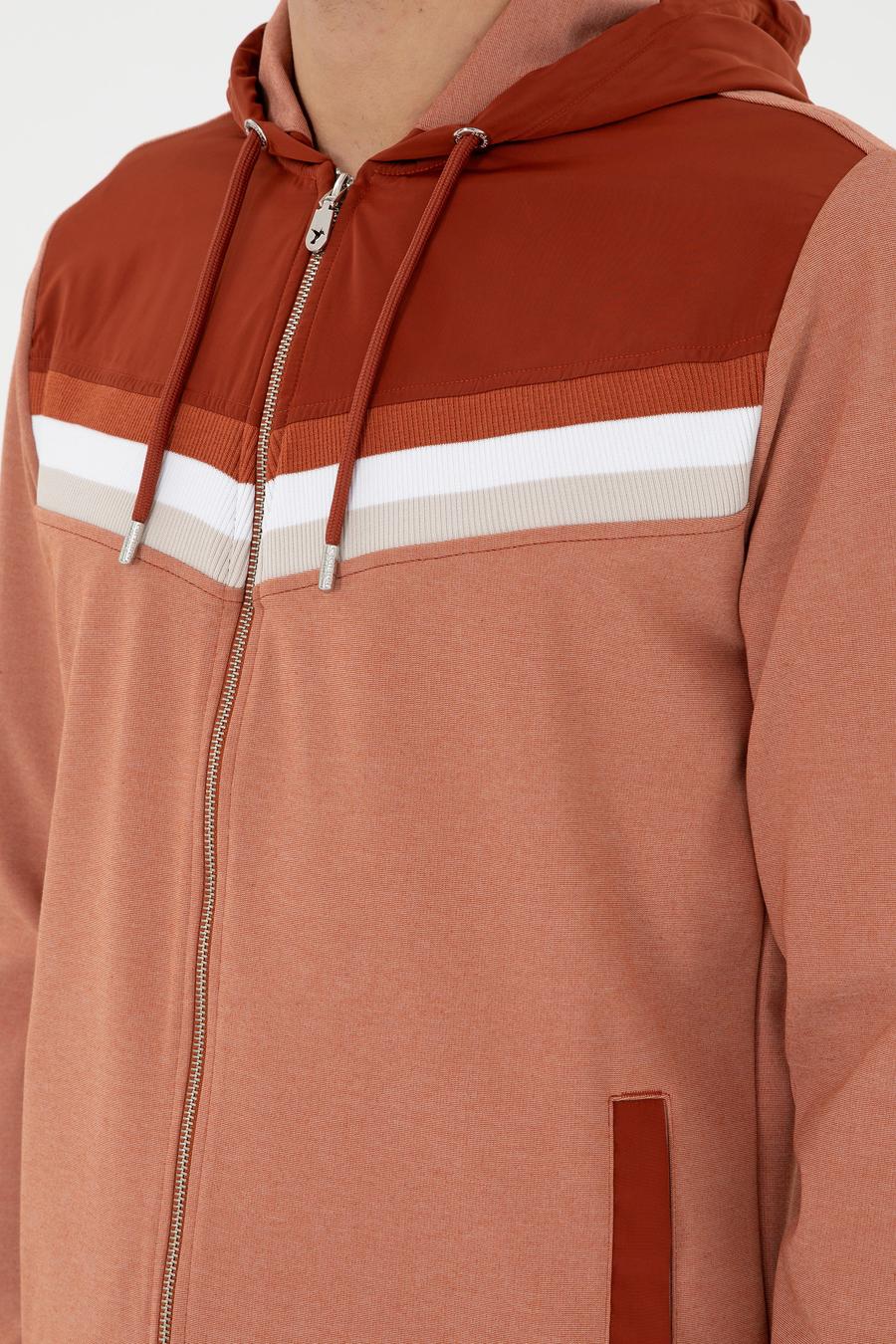 Pas Regular Fit Tam Fermuarlı Kapüşonlu Sweatshirt - 50292490035