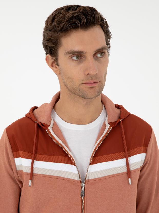 Pas Regular Fit Tam Fermuarlı Kapüşonlu Sweatshirt
