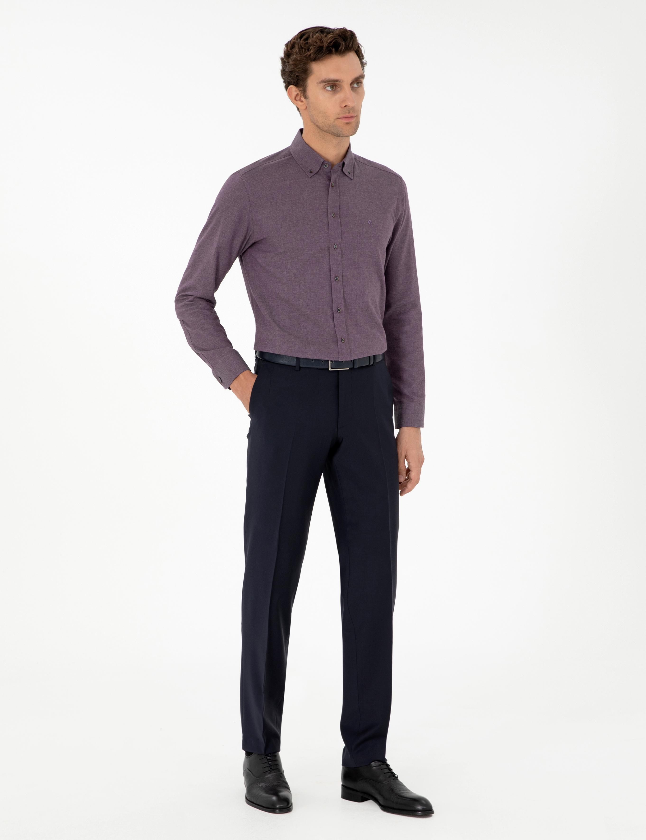 Lacivert Slim Fit Kumaş Pantolon - 50284740003