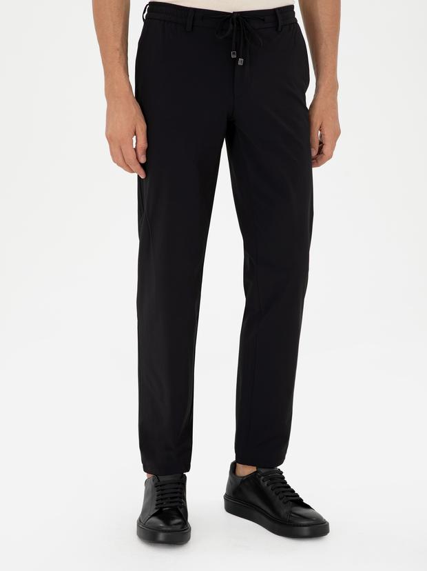 Siyah Slim Fit Kumaş Pantolon