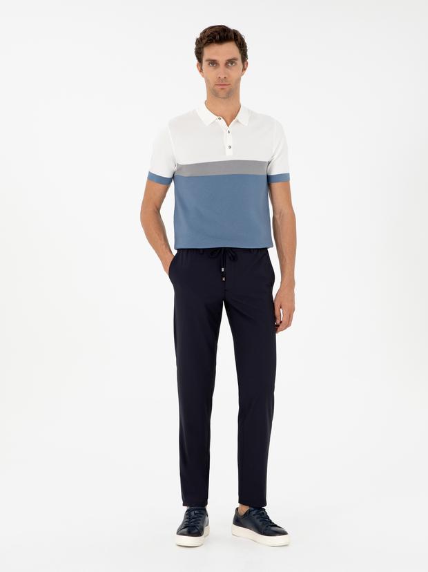 Lacivert Slim Fit Kumaş Pantolon