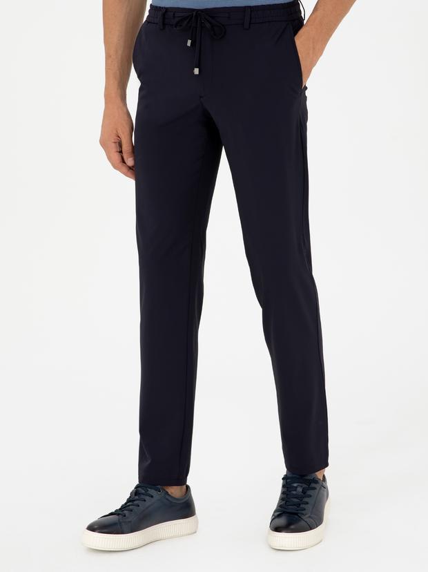 Lacivert Slim Fit Kumaş Pantolon