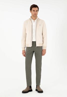 Haki Slim Fit Kanvas Pantolon