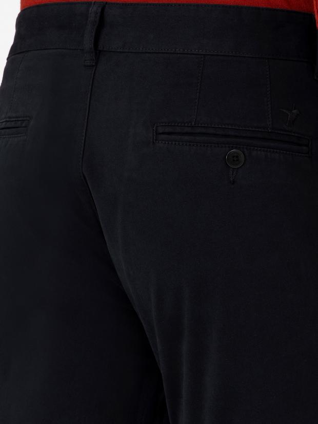 Siyah Slim Fit Kanvas Pantolon