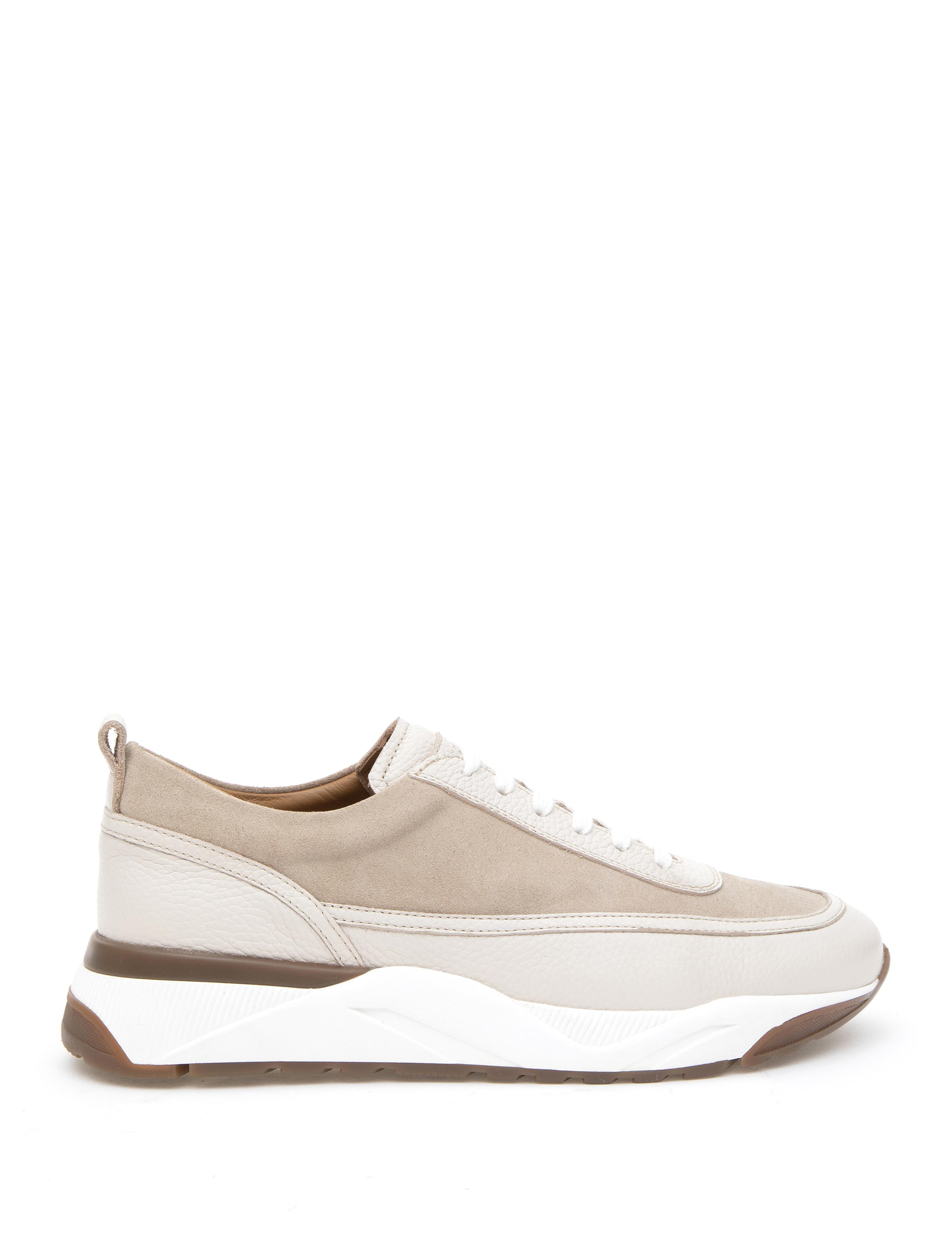 Bej Termo Taban %100 Deri Sneaker Ayakkabı - 50295801020