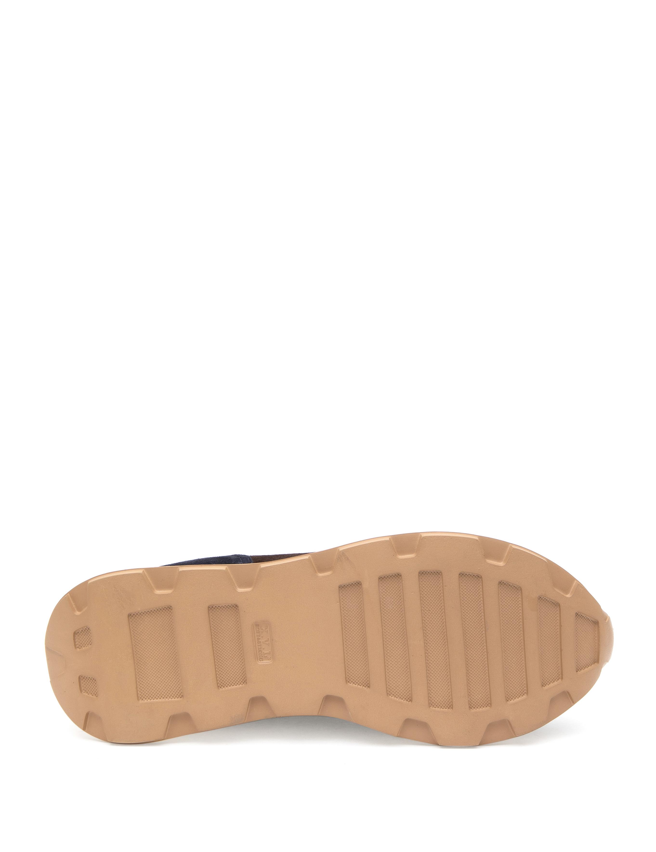 Lacivert Eva Taban %100 Deri Sneaker Ayakkabı - 50295728004