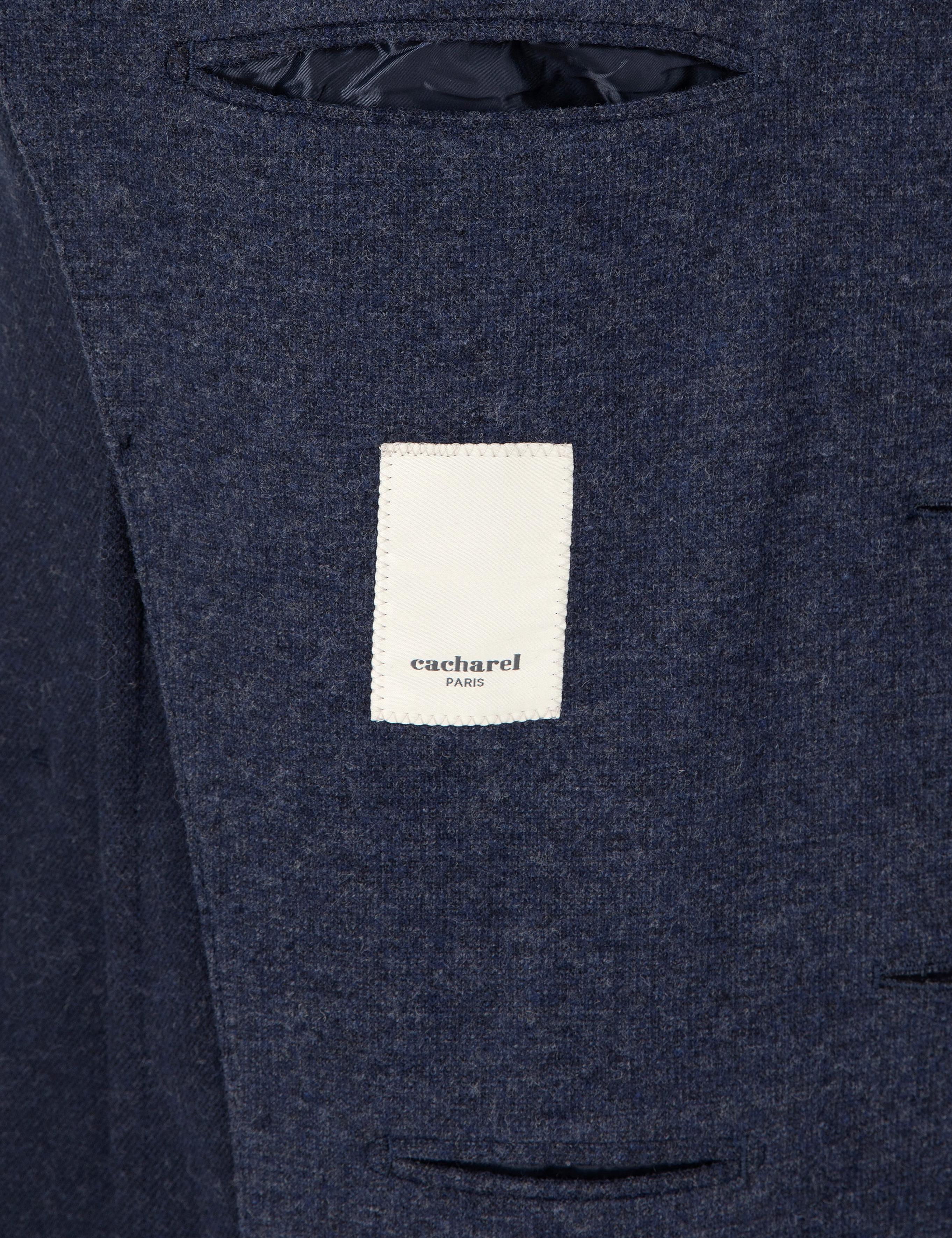 Lacivert Slim Fit Kaşmir Karışımlı Ceket - 50290525082