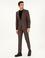 Kahverengi Slim Fit Yün Karışımlı Takım Elbise
