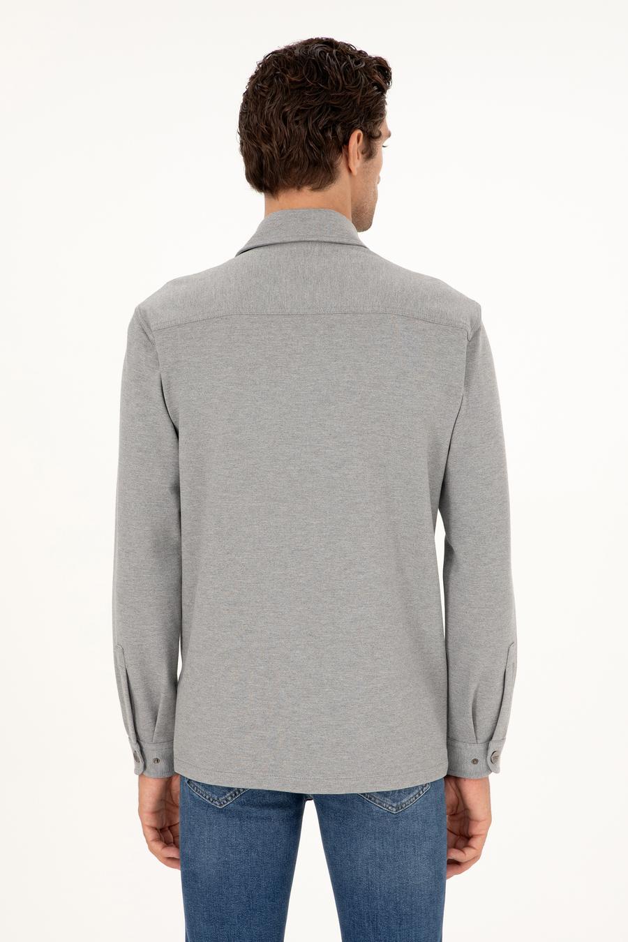 Antrasit Regular Fit Ceket Gömlek - 50292995023