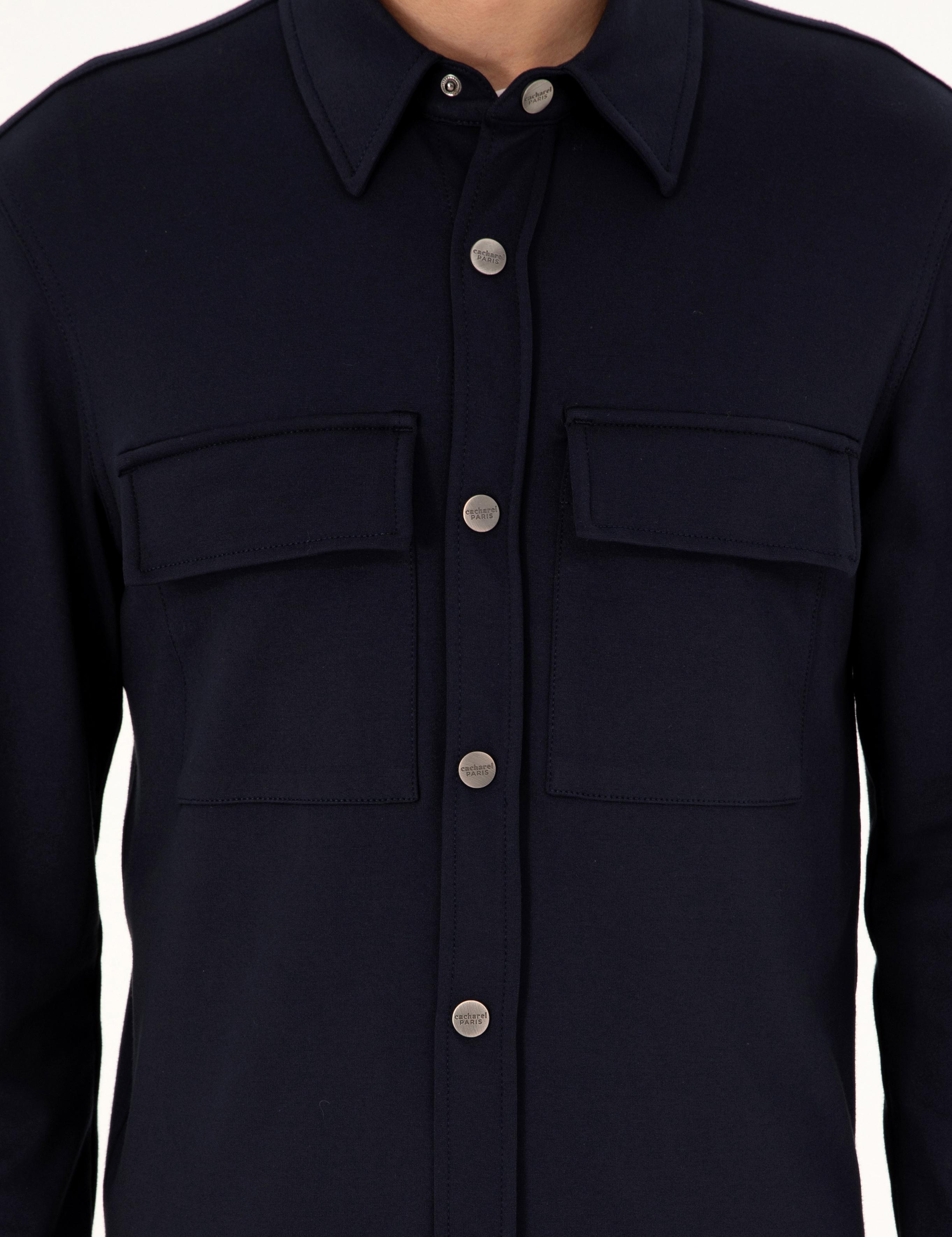 Lacivert Regular Fit Ceket Gömlek - 50292995015