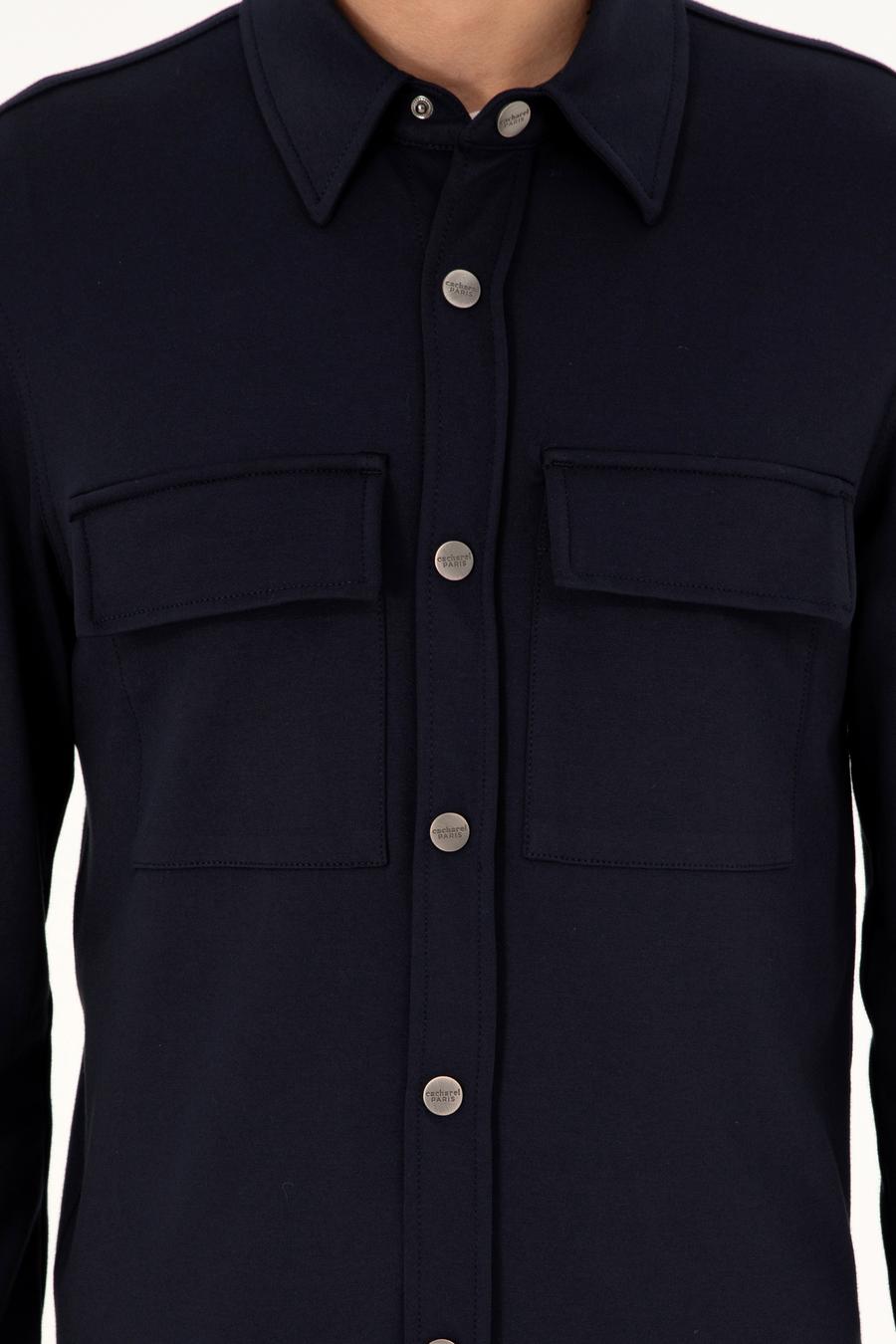 Lacivert Regular Fit Ceket Gömlek - 50292995015