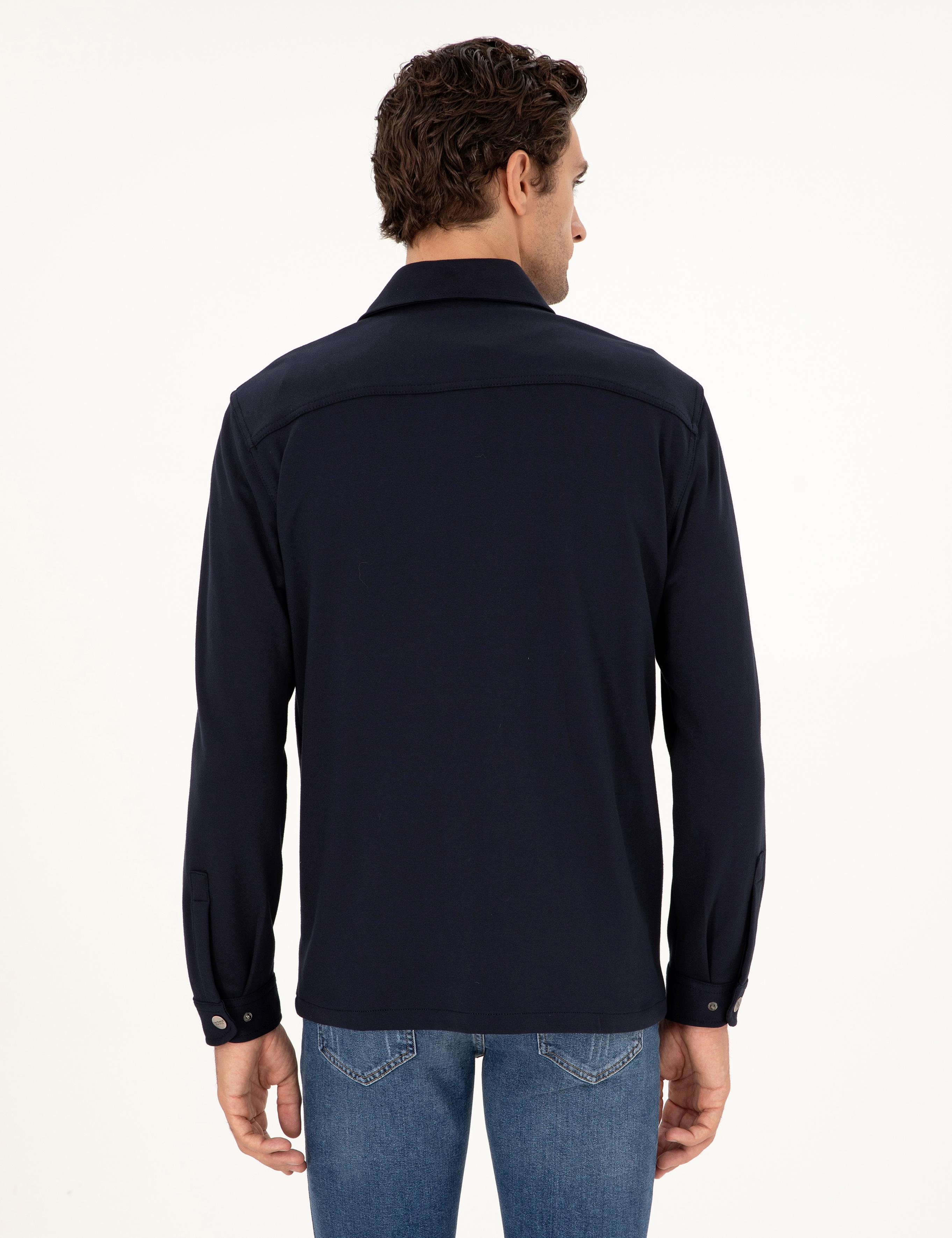 Lacivert Regular Fit Ceket Gömlek - 50292995015