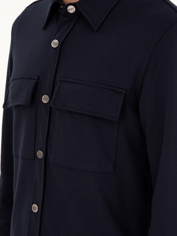 Lacivert Regular Fit Ceket Gömlek