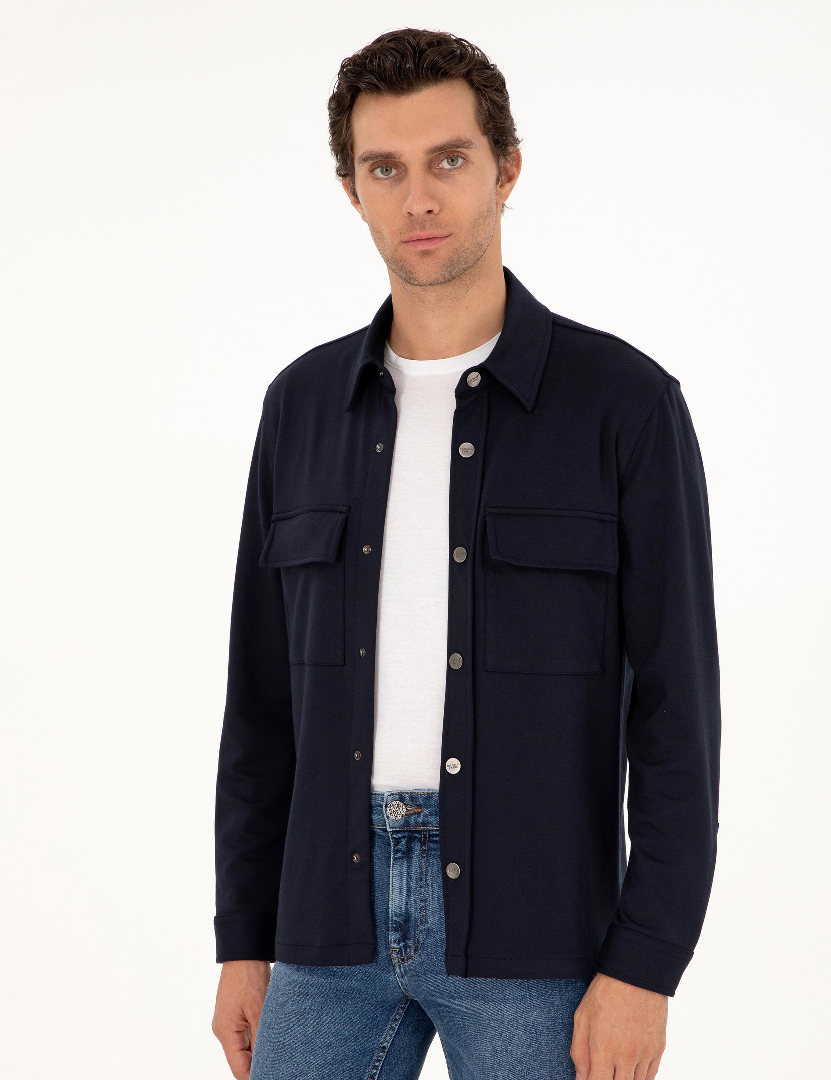 Lacivert Regular Fit Ceket Gömlek - 50292995015
