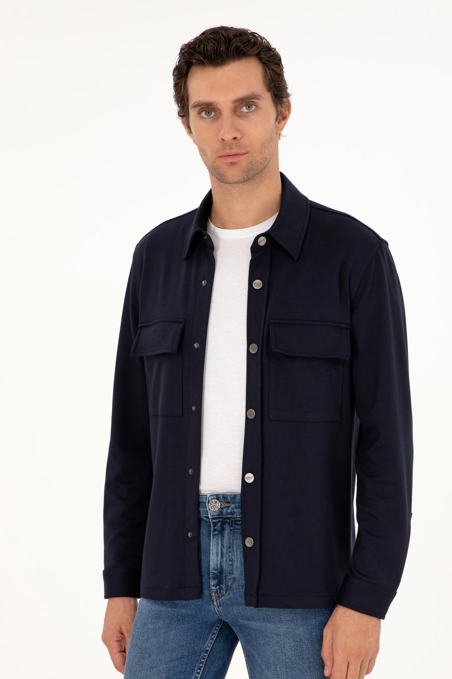 Lacivert Regular Fit Ceket Gömlek - 50292995015
