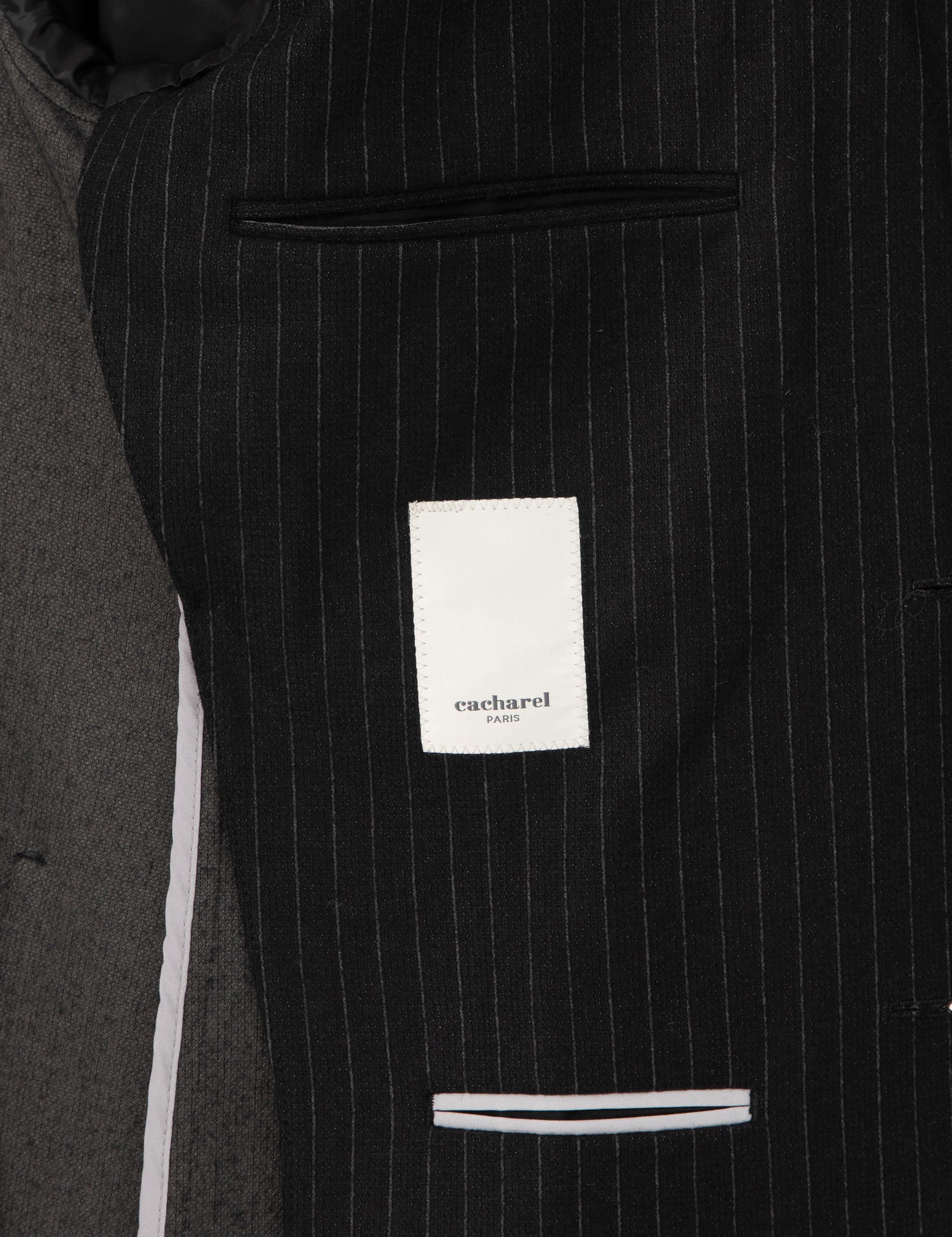 Siyah Slim Fit Kaşmir Karışımlı Takım Elbise - 50296763011