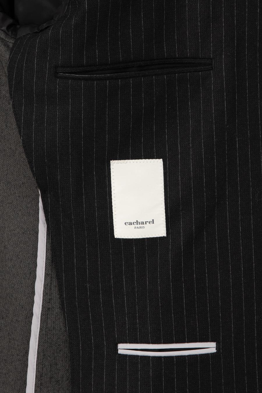 Siyah Slim Fit Kaşmir Karışımlı Takım Elbise - 50296763011